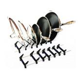 Klaaw Pan  Lid Rack Kitchen Storage Black