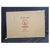 Heart Art Black Poster Frame 24x36 4pk