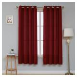 Deconovo Red Room Darkening Curtains 52x84 2pk