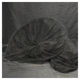 Collapsible Mesh Laundry Hamper Black