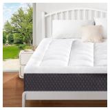 TERISTE Twin 4in Gel Memory Foam Pillowtop Mattres