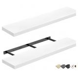 QEEIG Floating Shelves 35.4in 2pk White