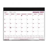 Brownline 2025 Monthly Desk Pad w Refill  Holder