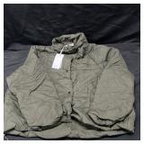 Grace Karin Womens Button-Up Jacket Green