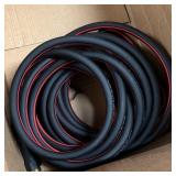 Black Rubber Hose w Red Stripe  Brass Fitting