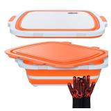 COSPARX XL Collapsible BBQ Prep Tub Cutting Board