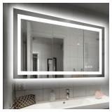 Hivone 40x32 LED Smart Anti-Fog Bathroom Mirror