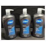 Dial Refresh 3-in-1 Wash 32oz 3pk