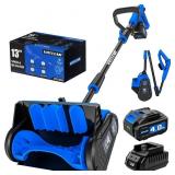VOTLEMI 40V Cordless Electric Snow Shovel 13in Blu