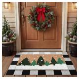 Tinideya 2pk Christmas Non-Slip Doormats