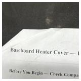 White Baseboard Heater Cover