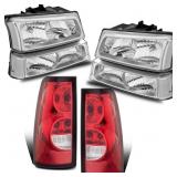 MOSTPLUS Silverado 03-07 Headlight Taillight Set C