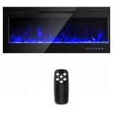 COSTWAY 50 Wall Electric Fireplace Black