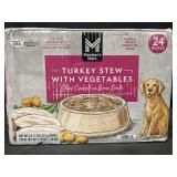 24-11 oz boxes of turkey stew with vegetables dog