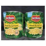 2-106 oz cans of Del Monte Whole Kernal Corn, exp