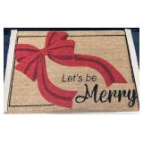 Holiday Doormat ï¿½Letï¿½s be Merryï¿½, constructed