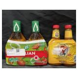 2-36 fl oz Wish Bone Italian dressing & 2-20 oz
