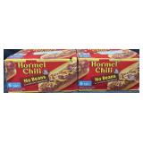 12-15 oz cans of Hormel chili, no beans