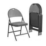 COSCO SmartFold Padded Fabric Folding Chair, 4