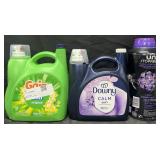 170 fl oz Gain detergent, 111 fl oz Downey fabric