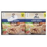 104-1.51 oz Quaker flavor variety instant oatmeal