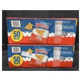 100-1 oz bags of Ruffles cheddar & sour cream