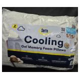 Serta Cooling Gel memory foam pillow set of 2