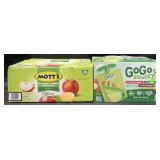 36-3.9oz Mottï¿½s applesauce & 32-3.2 oz GoGo