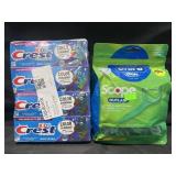 4-4.2 oz Crest Kids toothpaste & 300 Oral-B Glide