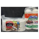 600 9ï¿½ paper plates & 300 Hefty Supreme styrofoam