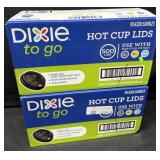 2- 500ct. Boxes of Dixie To Go Hot Cup Lids