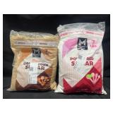 7 lb Cane Light Brown Sugar & 7 lb Powdered Sugar