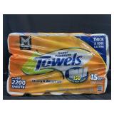 15 Mega Rolls Super Premium paper towels