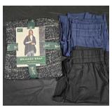 Women's size Medium pants and Woolwich wrap.