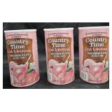 3- Country Time Pink Lemonade 5lb each