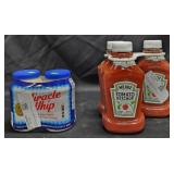 2- Miracle Whip 30oz each. 3- Heinz Ketchup 44oz