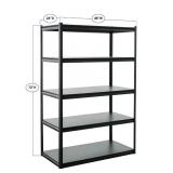5 Tier Storage Shelf, 48' W x 24' D x 72' H