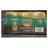 Starbucks Espresso and Cream 12 pack 6.5oz cans