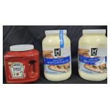 Heinz ketchup 114oz. 2- Extra Heavy Mayonnaise 1