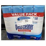 4- 19oz. Cans of Sprayway Glass Cleaner