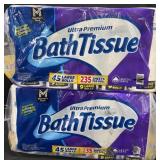2- 45ct. Bags of Ultra Premium Bath Tissue Rolls
