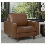 Holloway Mid-Century Leather Arm Chair