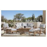 (MSRP: $2,699) Catalina Teak Set with Sunbrella