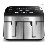 Gourmia 10-Quart Dual Basket Digital Air Fryer