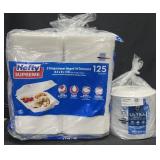 125 Hefty Supreme 3 compartment hinged lid