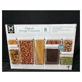Set of 8 Fliplock Storage Containers