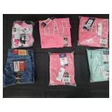 Girl's size 14/16 Levi's jean shorts, hoodies and