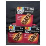 3- 30ct. Boxes of Kind Chewy Chocolate Chip
