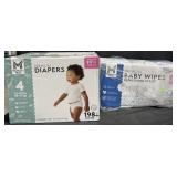 198 Premium size 4 diapers & 1,152 Premium baby