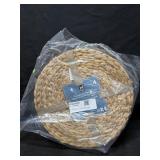Set of 4 Handwoven Natural Water Hyacinth